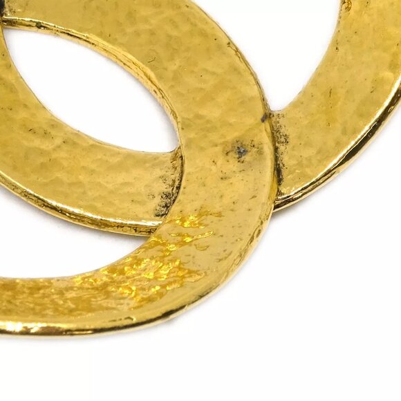 Chanel CC Dangle Earrings Clip-On Gold 94P XX90389 - Picture 3 of 4